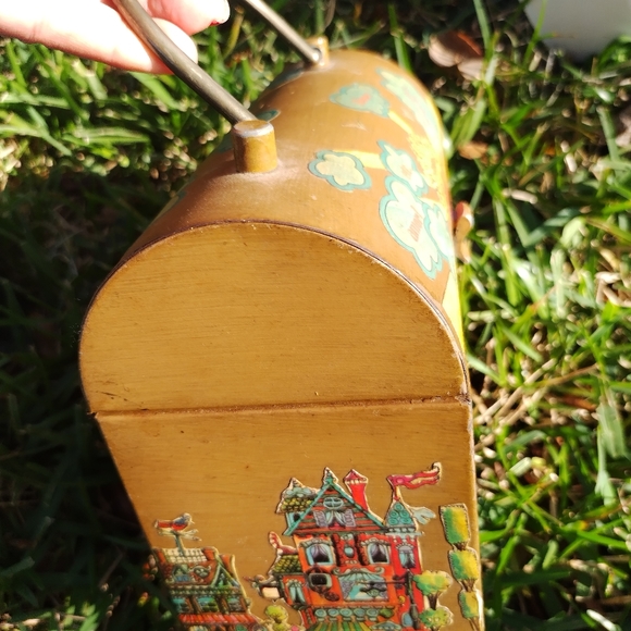 '60s, '70s vintage lunch box style metal bag handbag - Picture 7 of 9